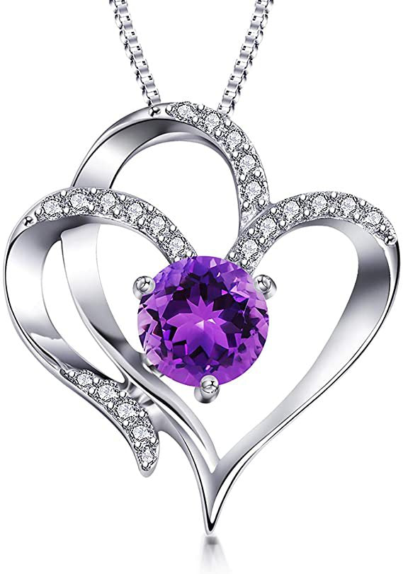 Birthstone Heart Necklace