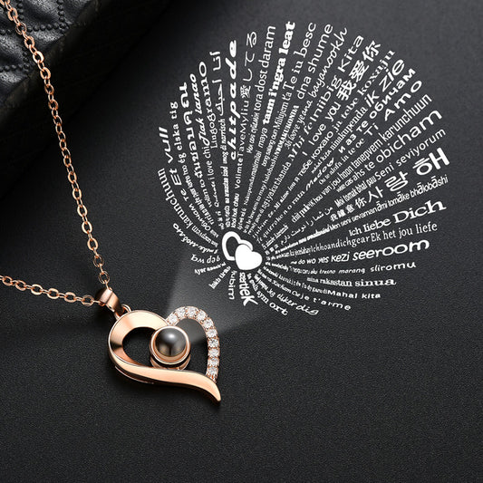 See Through Heart Necklace