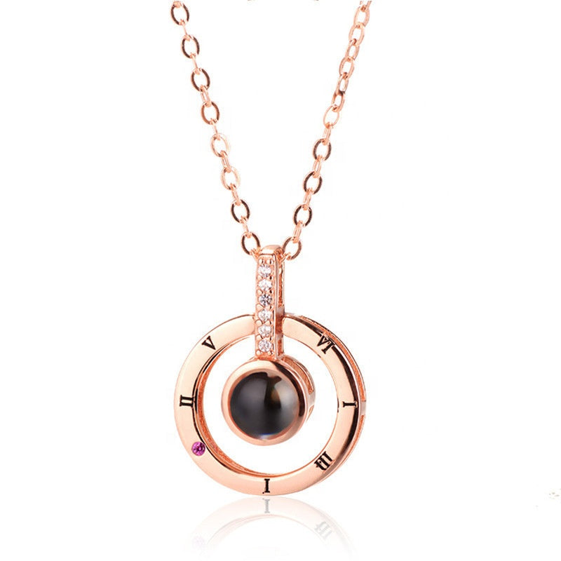 See Through Circle Necklace